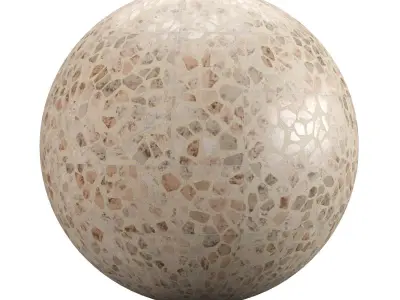 Terrazzo Brick Texture PBR Vray Corona Blender Texture
