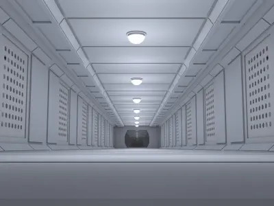 Sci Fi Interior 3D model