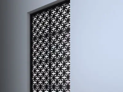 3d screen window Low-poly 3D model