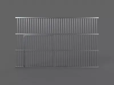 PBR Door Prison Cell 3 Low-poly 3D model