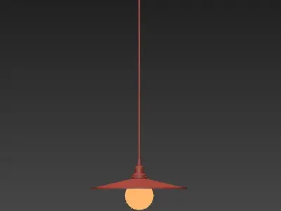 Loft Cone Pendant 36 3D model