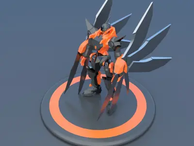 Mech Robot Cyborg EvolutIon stage TWO 3D model