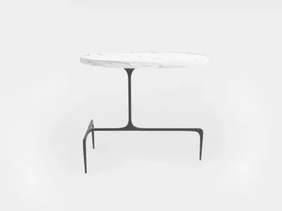 Oval occasional table 3D model