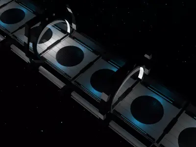 Sci Fi Bridge 3D model