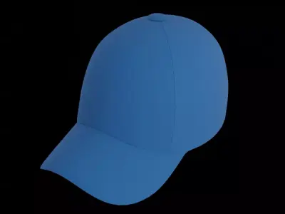 Blue Cap  Free low-poly 3D model