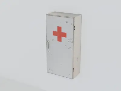 Medical Cabinet - Low-poly PBR Low-poly 3D model