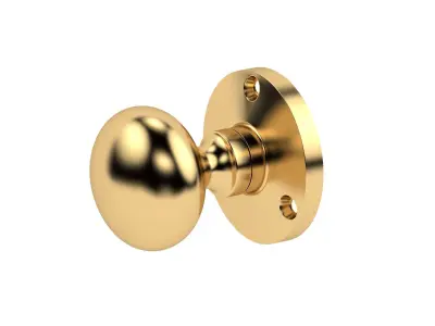 Mushroom Rim Door Knob 3D model