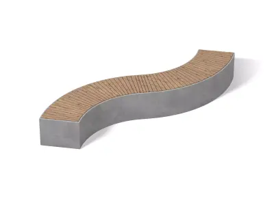 Bench 03 Low-poly 3D model buy