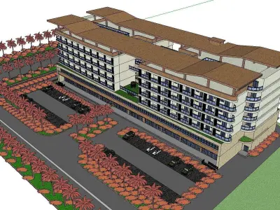 vacation spot-Resort-Fashion Leisure Hotel-0187 3D model