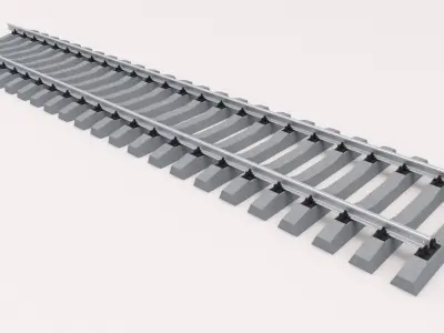 Railway Tracks 3D model