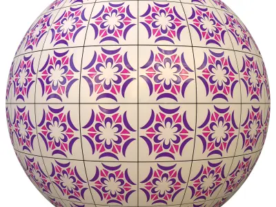 tile patterned 68-seamless-4k-pbr  3D model