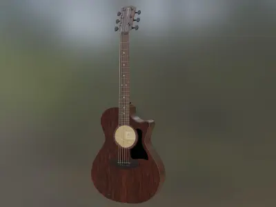 Guitar Low-poly 3D model