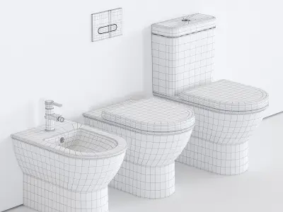 Duravit Darling New WC Low-poly 3D model