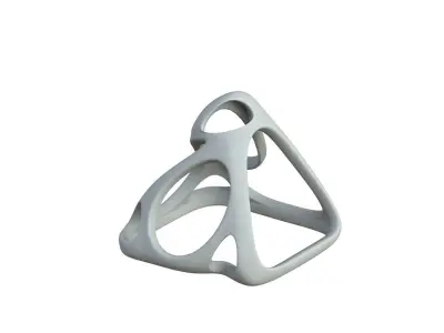 SciFi Cube Object No 57571 Low Poly Shape Low-poly 3D model
