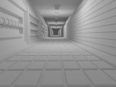 Dirty Tunnel No Material 3D model