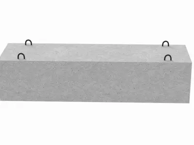 Concrete Trench 3D model purchase
