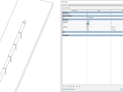 Chimney 2 - Full Parametric Revit Family Free 3D model
