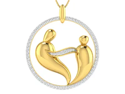 Pendant Earring Set 3dm STL OBJ FBX Render Details 3D print model get
