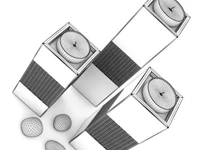 Wooden Candlesticks 3D model