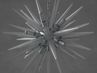 Circa Quincy Small Sputnik Chandelier 3D model