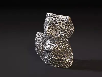 Raccoon Voronoi 3D print model