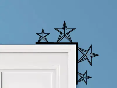 Star Door Corner Decor 3D print model shop
