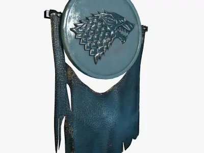 House Stark Banner 3D model
