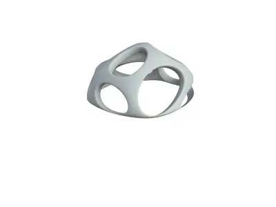 SciFi Cube Object No 53832 Low Poly Shape Low-poly 3D model