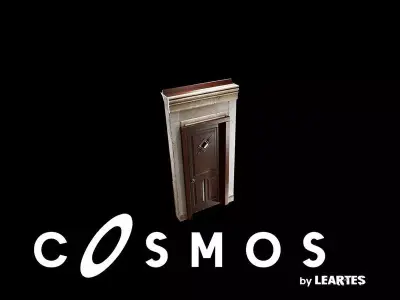 Steampunk Module Exterior Door Single Low-poly 3D model