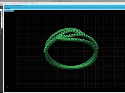 Women Ring Fancy Ring Plain light weight STL 3DM Printable 3D print model 13