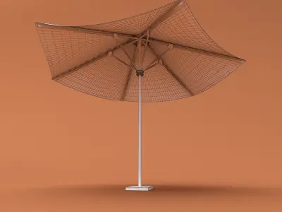 Beach Parasol 03 Low-poly 3D model