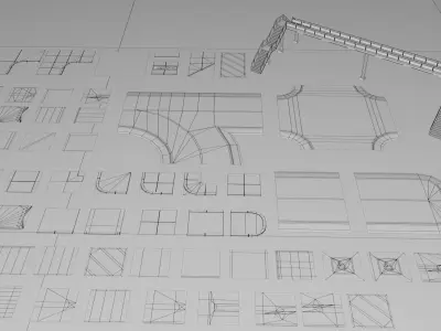 Road and Street Props Mega Pack Collection - Game Ready Low-poly 3D model