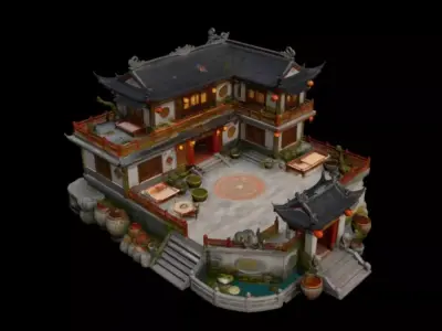 Ancient buildings 3D model