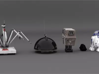 Droids v2 3D model