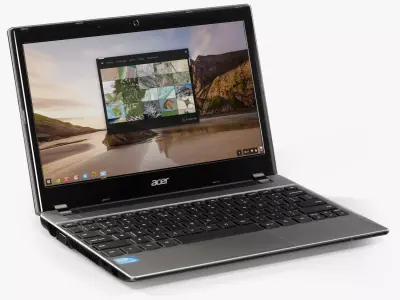 Acer C7 Chromebook Low-poly 3D model