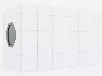 Simulation Room V1 - Clean Environment Low-poly 3D model