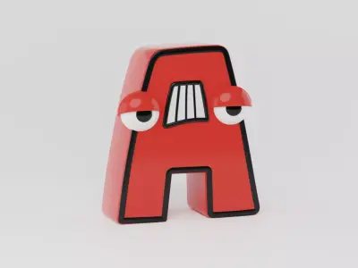 Alphabet Lore A 3D model