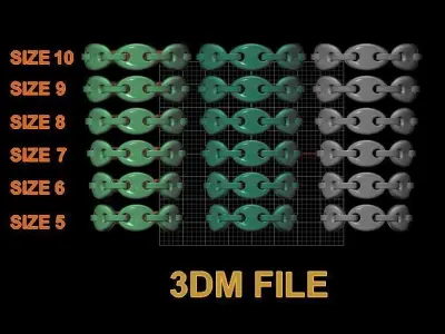 Mariner Link Band Mix Size 3D print model