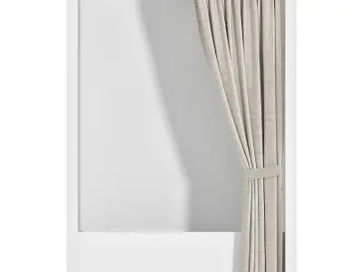 Shower Curtains set 07 3D model