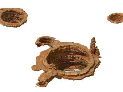 Future World - Meteor Crater 3D model