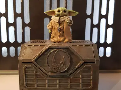Print-in-place Star Wars themed storage crate mini 3D print model