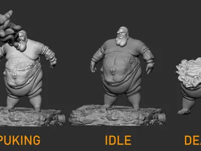 Fat Zombie - Boomer - Left 4 Dead- STL 3D print model