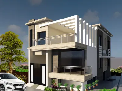 Residence Exterior 3D Model Pack