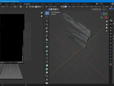 Boarded Window Low-poly 3D model