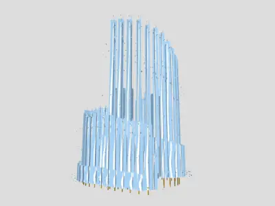 9 Fountain Kit Cinematic Water Features  4K Materials 3D 3D model