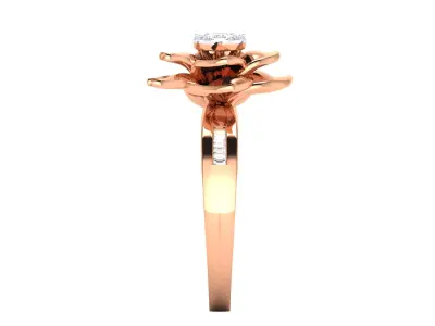 Women Ring Render 3dm STL MTL SLC JCD OBJ FBX Details 3D print model 13