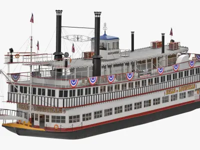  Belle of Louisville Riverboat Rigged 