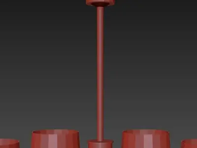 UP05 Traditional chandelier 3D model