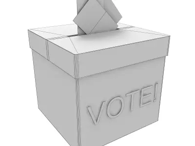 Voting Box 3D model