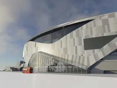 Tottenham Football Stadium 3D model 